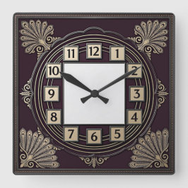 Reloj Cuadrado Art Deco