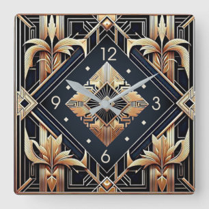 Reloj Cuadrado Art Deco