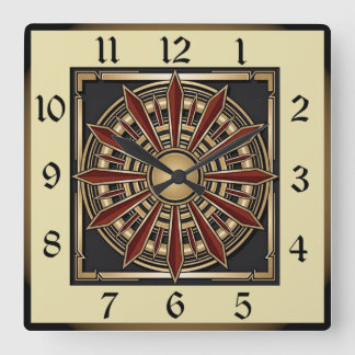 Reloj Cuadrado Art Deco