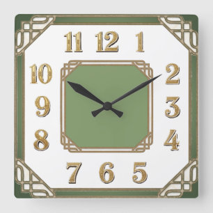 Reloj Cuadrado Art Deco