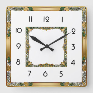 Reloj Cuadrado Art Deco 