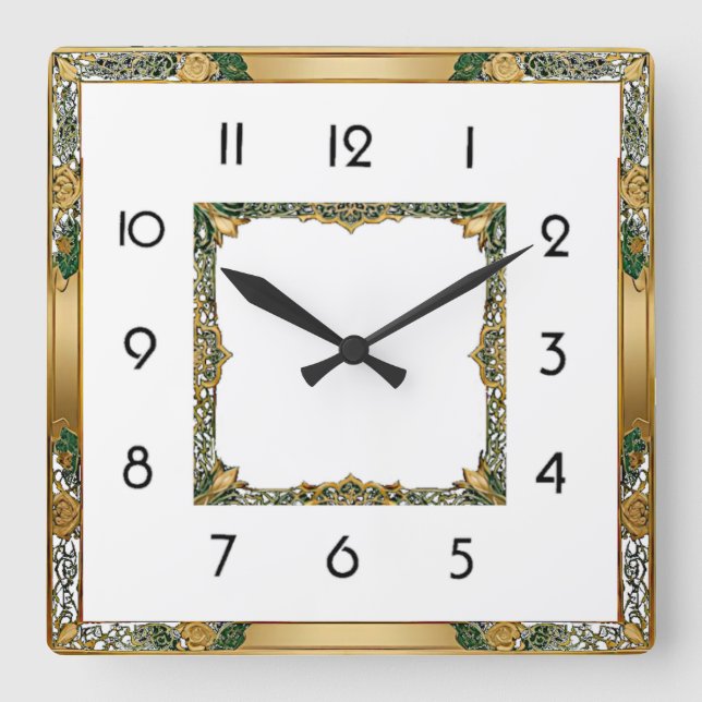 Reloj Cuadrado Art Deco  (Anverso)