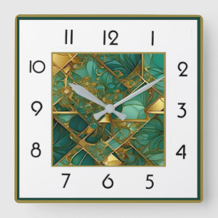 Reloj Cuadrado Art Deco