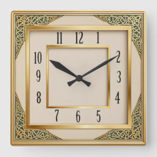 Reloj Cuadrado Art Deco