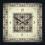 Reloj Cuadrado Art Deco<br><div class="desc">Gran diseño de reloj. Te encantará como a otros. Tenga la libertad de usar este diseño para otro producto que desee o para el personalizar y agregue su texto. Sígueme por más. Gracias. Que tengas un buen día.</div>