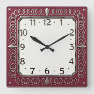 Reloj Cuadrado Art Deco