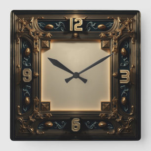 Reloj Cuadrado Art Deco