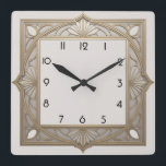 Reloj Cuadrado Art Deco<br><div class="desc">Gran diseño de reloj. Te encantará como a otros. Tenga la libertad de usar este diseño para otro producto que desee o para el personalizar y agregue su texto. Sígueme por más. Gracias. Que tengas un buen día.</div>