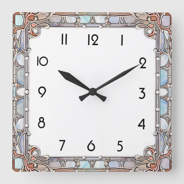 Reloj Cuadrado Art Deco (Anverso)