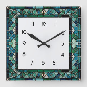 Reloj Cuadrado Art Deco 