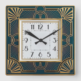 Reloj Cuadrado Art Deco