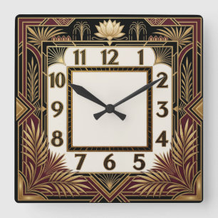 Reloj Cuadrado Art Deco