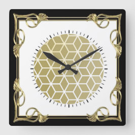 Reloj Cuadrado Art Deco