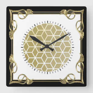 Reloj Cuadrado Art Deco