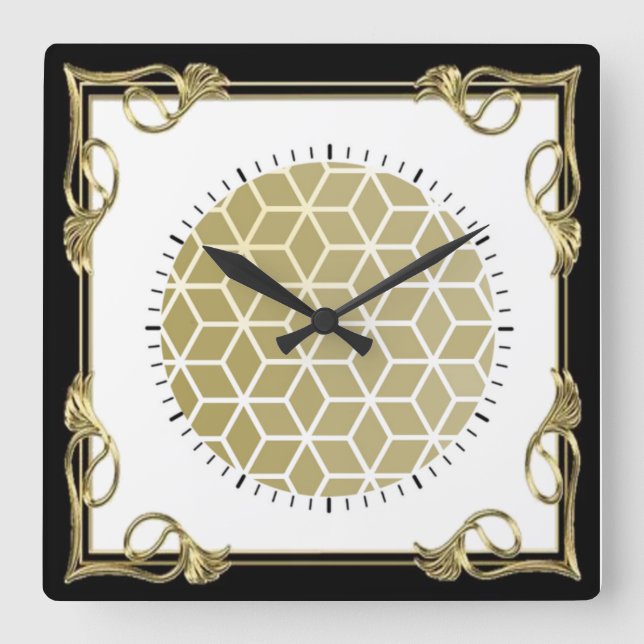 Reloj Cuadrado Art Deco (Anverso)