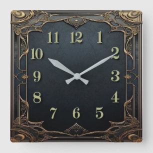 Reloj Cuadrado Art Deco
