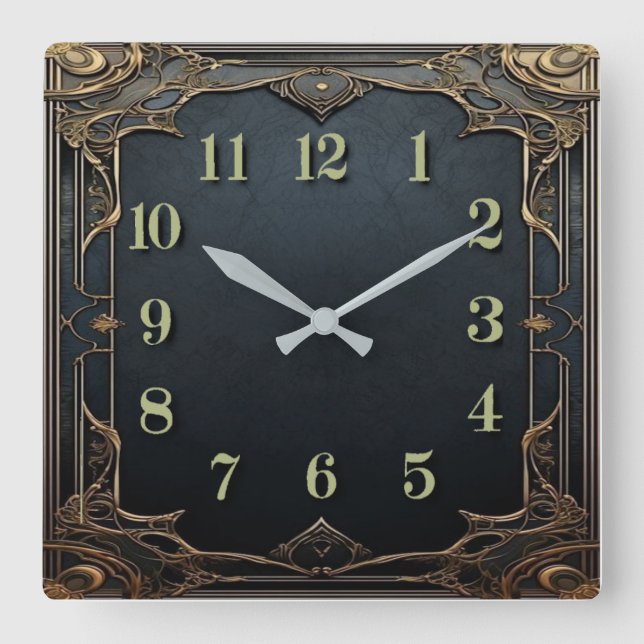 Reloj Cuadrado Art Deco  (Anverso)