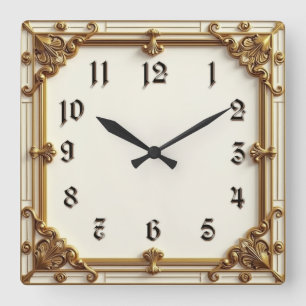 Reloj Cuadrado Art Deco
