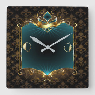 Reloj Cuadrado Art Deco