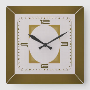 Reloj Cuadrado Art Deco