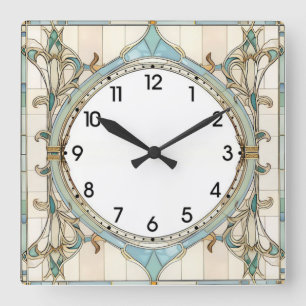 Reloj Cuadrado Art Deco 