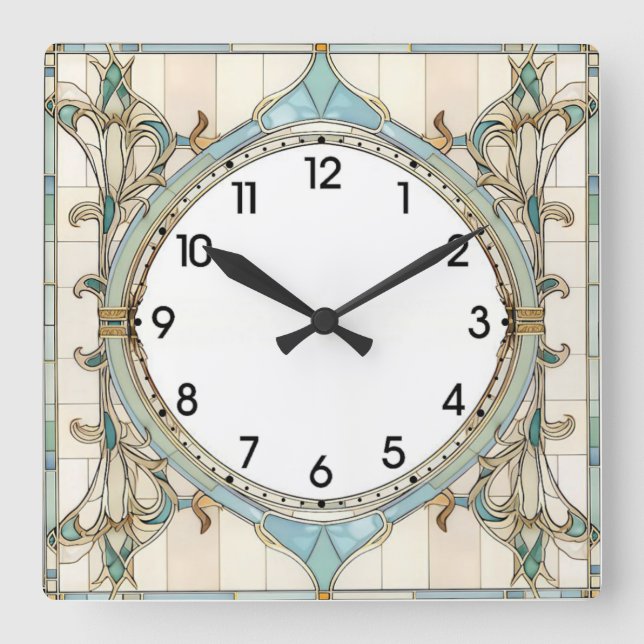 Reloj Cuadrado Art Deco  (Anverso)