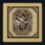 Reloj Cuadrado Art Deco<br><div class="desc">Gran diseño. Te encantará como a otros. Puede usar este diseño para otro producto o agregar su texto. Sígueme por más. Gracias. Que tengas un buen día.</div>
