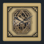 Reloj Cuadrado Art Deco<br><div class="desc">Gran diseño. Te encantará como a otros. Puede usar este diseño para otro producto o agregar su texto. Sígueme por más. Gracias. Que tengas un buen día.</div>