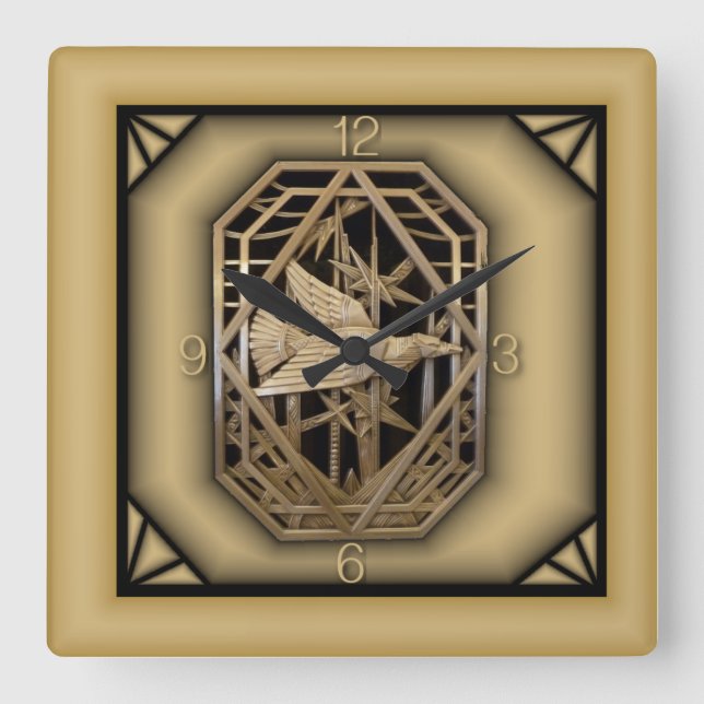Reloj Cuadrado Art Deco (Anverso)