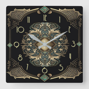 Reloj Cuadrado Art Deco