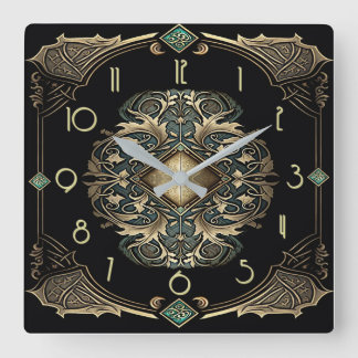 Reloj Cuadrado Art Deco
