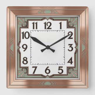 Reloj Cuadrado Art Deco