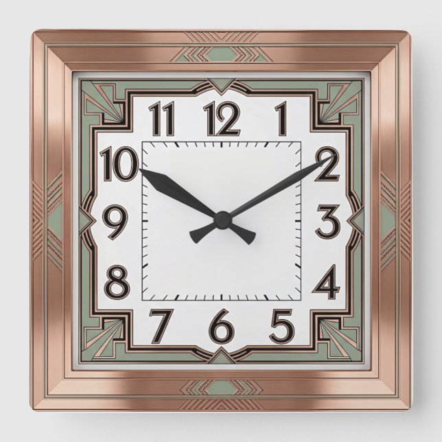 Reloj Cuadrado Art Deco (Anverso)