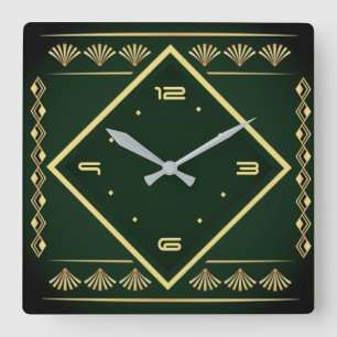Reloj Cuadrado Art Deco