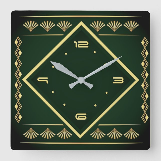 Reloj Cuadrado Art Deco (Anverso)