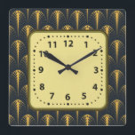 Reloj Cuadrado Art Deco<br><div class="desc">Gran diseño de reloj. Te encantará como a otros. Puede usar este diseño para otro producto que desee o para el personalizar y agregar texto. Sigue a mw por más. Gracias. Que tengas un buen día.</div>