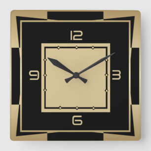Reloj Cuadrado Art Deco