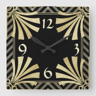 Reloj Cuadrado Art Deco