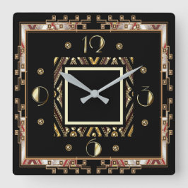 Reloj Cuadrado Art Deco