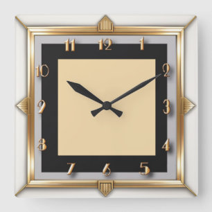 Reloj Cuadrado Art Deco