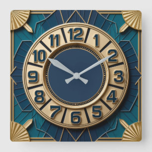 Reloj Cuadrado Art Deco