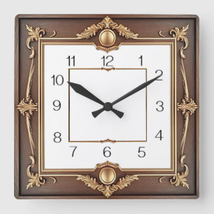 Reloj Cuadrado Art Deco