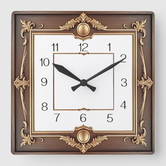 Reloj Cuadrado Art Deco (Anverso)