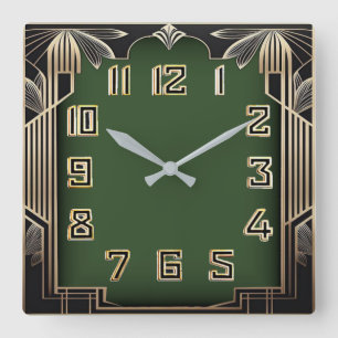 Reloj Cuadrado Art Deco
