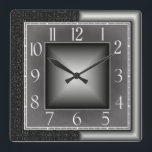 Reloj Cuadrado Art Deco<br><div class="desc">Gran diseño. Te encantará como a otros. Puede usar este diseño para otro producto o agregar su texto. Sígueme por más. Gracias. Que tengas un buen día.</div>