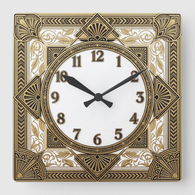 Reloj Cuadrado Art Deco  (Anverso)