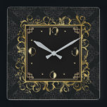 Reloj Cuadrado Art Deco<br><div class="desc">Gran diseño de reloj. Te encantará como a otros. Tenga la libertad de usar este diseño para otro producto que desee o para el personalizar y agregue su texto. Sígueme por más. Gracias. Que tengas un buen día.</div>