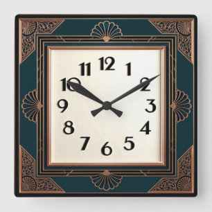 Reloj Cuadrado Art Deco