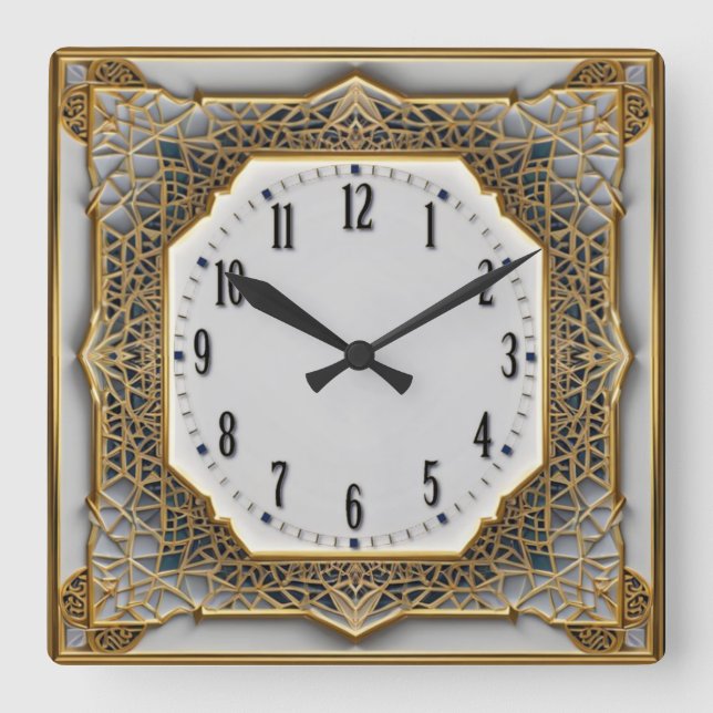 Reloj Cuadrado Art Deco (Anverso)