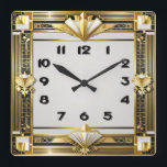 Reloj Cuadrado Art Deco<br><div class="desc">Gran diseño de reloj. Te encantará como a otros. Tenga la libertad de usar este diseño para otro producto que desee o para el personalizar y agregue su texto. Sígueme por más. Gracias. Que tengas un buen día.</div>
